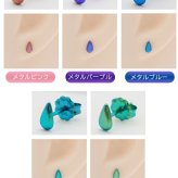 チタン ピアス つけっぱなし セカンドピアス 純チタン しずく 金属アレルギー 日本製 ポスト 軸太0.75mm 長さ10mm 全8色 全品1個ずつバラ売り 医療用 おすすめ かわいい シンプル 小さめ ミニ 極小 人気 メンズ レディース プレゼント