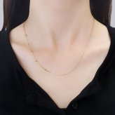 チェーン レディース K18 18金 イエローゴールド ネックレス 最大45cm スーパーオクト ティアスカット 地金[ララクリスティー]