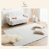 夏ラグ 夏用カーペット ラグ 洗える 夏用 ラグマット Neochill ネオチル キルトラグ かわいい 140×190 絨毯 カーペット 長方形 四角 無地 タオル地 パイル地 通年 洗濯可 滑り止め 1畳 1.5畳 小さめ ソファカバー マルチカバー