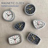 マグネティッククロック（ラウンド/レクタングル）　時計 壁 コンパクト 小さめ 丸 四角 ダルトン レトロ カチカチ音 オブジェ 置物 おしゃれ インテリア 雑貨 ギフト プレゼント 男性 女性 誕生日 ラッピング対応 無料ラッピング