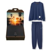 【サンセット|セットアップ|メンズ】Hotel Calm ルームウェア|コンフォート スタイル パジャマ  リカバリーウェア 血行促進 ギフト 父の日 敬老の日 誕生日【送料無料】