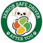 カーサイン 高齢者マーク SENIOR SAFE DRIVER チワマル ステッカー シール 直径13cm 肉球 日本製 車