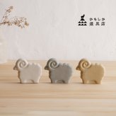かもしか道具店 未 ひつじ[ひつじ 置物 羊 オブジェ ヒツジ インテリア シープ アニマル 動物雑貨 半磁器 日本製 国産 陶磁器 陶製 置き物 飾り物 インテリア雑貨 インテリア小物 卓上飾り ミニチュア オーナメント 北欧風]