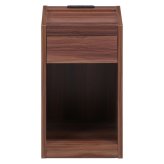 ベッドサイドテーブル BR(コンセント付き) ブラウン・ホワイト・ナチュラル 3色展開 ナイトテーブル リビング コンパクト おしゃれ シンプル 新生活 家具 インテリア 不二貿易