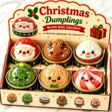 SNSでバズり中！クリスマス 肉まんスクイーズ ブラインドBOX 肉まん スクイーズ 低反発 もちもち 全6色 せいろ ケース付き スクイーズ玩具 ストレス解消 おもちゃ かわいい 癒しグッズ 握る やわらかい プレゼント ギフト