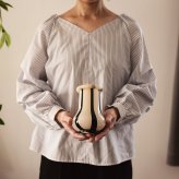 ferm LIVING ファームリビング Riban リバン 北欧 花瓶 フラワーベース 高さ15cm 北欧雑貨ガラス花瓶 ガラス モダン ブランド 人気 おしゃれ インテリア フラワーベース 白 ホワイト クリーム 雑貨 オブジェ