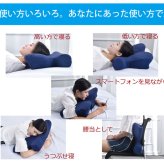 ピロー 枕 洗える 低反発 いびき解消 約64×35 いびき軽減できる低反発枕 ポリエステル ウレタン まくら 枕寝具 寝具用品 寝室用 寝室用品 インテリア ウレタンフォーム 手洗い ネイビー