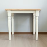 ダイニングテーブル ラベンダー 無垢材 パイン材 天然木 80×80cm・135×80cm W80xD80xH72cm / W135xD80xH72cm 食卓テーブル 木製 食卓机 リビング ダイニング ホワイト おしゃれ 新生活