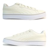 プーマ PUMA スニーカー メンズ レディース ローカット プーマ V コート バルク EB スニーカー アイボリー系 389908-04