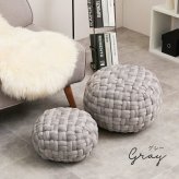 プフスツール プフ スツール クッション ラウンドクッション ベルベットプフ 2サイズ 【直径30cm/40cm】 円形 BOHO 円型 丸 おしゃれ インスタ映え オットマン 凹凸クッション 萩原 春夏秋冬用 Lサイズ フロアクッション 家具 リビング 新生活