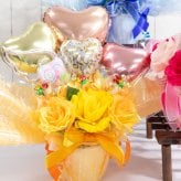 キャンディー バルーンフラワー アレンジ 花 プレゼント 卒業 卒園 造花 ブーケ ギフト オレンジ ピンク 水色 誕生日 女性 友達 退職祝い 開店祝い 上司 還暦祝い 母の日 結婚記念日 両親 子供会 推し活 推しカラー カスタム トレンド  送料無料（一部地域除外）