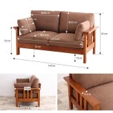 ソファ 座椅子 ー 二人掛け sofa 2P おしゃれ おうち時間 一人暮らし 新生活 ヴィンテージ 肘掛けあり 肘置きあり シンプル 木製フレーム 木フレーム ボリューム やわらか 座り心地 送料無料