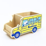 スヌーピー バス型小物入れ (スクールバス) 日本製 SNOOPY