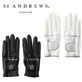 セント アンドリュース ゴルフ 合皮グローブ 両手用 レディースグローブ St ANDREWS 042-6985202 お誕生日祝い お祝い 記念品 お父さん 父の日 彼氏 男性 30代 40代 50代 60代 母の日 お母さん 還暦祝い 敬老の日 彼女 人気プレゼント プレゼント