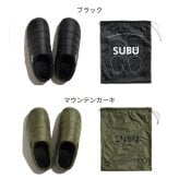 スブ サンダル レディース メンズ SUBU PERMANENT ブラック 冬用サンダル ルームシューズ 外履き 2026 秋冬 スリッポン 履きやすい 痛くない 撥水 防寒 ダウンサンダル 正規販売店