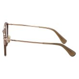 マックスマーラ Max Mara サングラス ノーズパッド UVカット アイウェア ボストン ウェリントン MM0147-K/S 45A 54 メンズ レディース ユニセックス ブラウン（クリア）+グリーン 海外正規品
