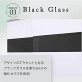 キャビネット カウンター下収納 薄型 引き戸 カウンター下 キッチン 幅60 奥行22 高さ80cm 扉付き 可動棚 スリム 隙間 ルーター コンセント ガラス: 引き戸にはブラックガラスを使用 食器棚 シンプル 強化ガラス キッチンボード 新生活