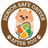 カーサイン 高齢者マーク SENIOR SAFE DRIVER ポメックス ステッカー シール 直径13cm 肉球 日本製 車