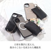 iphone15 ケース 本革 小銭入れ付き iphone15Pro iphone15Plus iphone15ProMAX MagSafe対応 ウォレット 財布 レザー 山羊革 アイフォン 15 pro max plus マグセーフ対応 マグネット コインケース カード リング ポーチ 小物入れ おさいふ 15プロ マックス プラス 送料無料