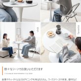 カフェテーブルセット 机 ダイニング デスク チューリップ 折り畳みクリアチェア 椅子 2点 円形 丸型 食卓 一人暮らし 白 リビング コンパクト ホワイト テレワーク 大人女子 韓国インテリア 北欧 おりたたみ 新生活