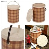 ダルトン ティン バスケット ラウンド 小物入れ 収納 缶 ブリキ フタ付き 収納ボックス ブリキ缶 ゴミ箱 レトロ アウトドア バケツ おしゃれ DULTON