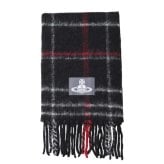 ヴィヴィアンウエストウッド マフラー Vivienne Westwood CHUNKY CHECK 8103014F-W01MO-N401 ユニセックス BLACK ブラック チェック柄