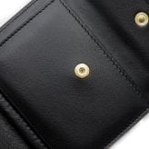 ボッテガヴェネタ 三つ折り財布 イントレチャート ミニ財布 コンパクト レザー 小銭入れ付き メンズ レディース ブラック 黒 BOTTEGA VENETA 776033 V3UH1 8425