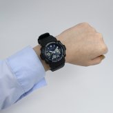 【レビューで延長保証 11年】カシオ CASIO G-SHOCK G-ショック 電波ソーラー AWG-M100SB-2A ANALOG-DIGITAL M100 SERIES ネイビー ブラック メンズ デジタル 腕時計 ギフト プレゼント【海外正規品】送料無料