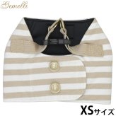 ジェメリ Gemelli ナチュラルボーダーハーネス ユニセックス XS ベージュ
