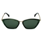 マックスマーラ Max Mara サングラス グローバルフィット UVカット アイウェア キャットアイ フォックス MM0162/S 96N 54 メンズ レディース ユニセックス グリーン（クリア）+グリーン 海外正規品