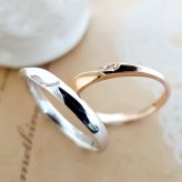 セミオーダー Lovers&Ring ペアリング 2つ合わせて ハート 最高級 ダイヤモンド 刻印対応 10金 18金  プラチナ K10 K18 指輪 ペア リング お揃い レディース メンズ LSR0650DPK-WG ギフト カップル 2個セット 彼女 女性 彼氏 男性 妻 夫 プレゼント 指輪 誕生日 プレゼント 記念日  結婚指輪 マリッジリング ホワイトデー お返し 彼女 ギフト