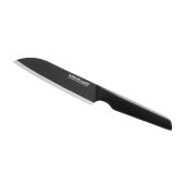 三徳包丁 ビタクラフト ソリッドナイフ ブラック Vita Craft SOLID KNIFE THE SANTOKU VC-SK01S BK 万能包丁 家庭用包丁 オールステンレス 一体型 両刃 刃渡り18cm マットブラック 食洗機対応 肉 魚 野菜 料理 調理器具 結婚祝い 新築祝い 新生活 料理好き プレゼント ギフト