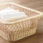 脱衣かご 脱衣カゴ バスケット 抗菌 樹脂製 ポリプロピレン ラタン風 業務用 ホテル 旅館 温泉 脱衣所 脱衣場 洗面所 ランドリー インテリア テイスト 雑貨?