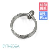 ハワイアンジュエリー ペンダントトップ シルバー925 リングネックレス 刻印無料 誕生石入れ可 指輪 シルバー925 BY THE SEA バイザシー プレゼント 夏 サマー 【品番：SP334】