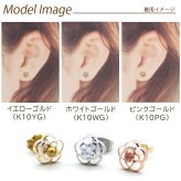 【当店オリジナル】お花の着せ替えピアス セカンドピアス K10 イメチェン 付け替え 2Way 2倍楽しめる プレゼント