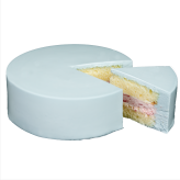 デコるだケーキ ブルー ケーキ 4号 直径13.5cm 2人～4人分 285g 【選べる飾り： バースデー クリスマス 】 お家で手作り 簡単 親子 手作りキット お誕生日ケーキ 誕生日 ホールケーキ 