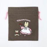 サンリオ マロンクリーム サガラ刺繍巾着 レトロ サンリオキャラクターズ5 Sanrio