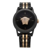 ヴェルサーチェ 腕時計 メンズ ブラック ピンクゴールド ローズゴールド 43mm VERSACE PALAZZO EMPIRE パラッツォ エンパイア 立体メデューサ スイス製 高級 ブランド おしゃれ プレゼント ギフト 成人 卒業 入学