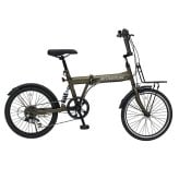 自転車 折り畳み MIMUGO ミムゴ ACTIVEPLUS ノーパンク20インチ折畳み自転車 6段変速機搭載 MG-AP206NBZ【代引不可】【メーカー直送】