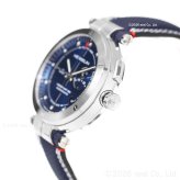 エルブラン HERBELIN ニューポート NEWPORT 43mm 腕時計 メンズ クオーツ H24688A15 ラウンド 革ベルト ネイビー マレオグラフ 35周年記念