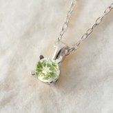 ペリドット ネックレスプラチナ ネックレス 8月誕生石 一粒 PT950 プラチナ950 白金 チェーン 長さ選べる 40cm 45cm 50cm ギフトラッピング可能 シンプル 華奢 上品 Rapture 彼女 妻 女性 レディース 誕生日 プレゼント ハロウィン 【品番：CG-RSP-29051PT-8】