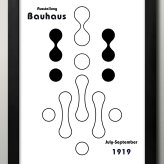 日本製 バウハウス BAUHAUS ミッドセンチュリー A3 サイズ ポスター アート おしゃれ 絵画 インテリア 北欧 イラスト マット紙 艶消し アートパネル 額 フレーム デザイン 壁掛け ギフト 新築祝い ディスプレイ  速達 送料無料