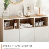 キャビネット フレンチアンティーク アンティーク調 チェスト キッチンボード 引き出し リビング収納 本棚 ディスプレイ収納 タンス おしゃれ 木製 韓国 フレンチ ホワイト 白家具 バイカラー: 部屋をスッキリカッコよく! 扉付き 収納棚 新生活