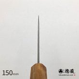 小三徳ステンレス包丁　150mm 銀三 梨地仕上げ オリーブ八角柄 日本製 徳蔵刃物 【TOKUZO KNIVES】 JAPAN Kitchen Knives 包丁 ほうちょう ホウチョウ 切れ味 家庭用 万能 両刃 お手入れ簡単 錆に強い プレゼント ギフト 贈り物 一生モノ ステンレス INOX・イノックス