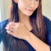 ハワイアンジュエリー ブレスレット レディース スクロール 波 石 キュービックジルコニア 金属アレルギー対応 サージカル ステンレス 記念日 誕生日 プレゼント ギフト インスタ sale