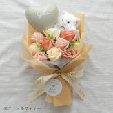 tinoソープフラワーバルーンブーケ｜バルーンブーケ ソープフラワー ブーケ ぬいぐるみ付き バルーンギフト 名入れ 誕生日プレゼント 出産祝い 発表会 プレゼント 発表会 入園祝い 卒園祝い 入学祝い 卒業祝い 成人式 プレゼント お祝い ギフト