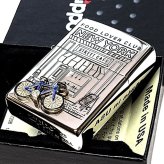 ZIPPO ニューヨーク 自転車 ジッポ ライター かわいい ブルー 重厚立体メタル 両面加工 シルバー おしゃれ 女性 NEW YORK アメリカ FOOD LOVER CLUB おしゃれ 銀 彫刻 レディース ギフト メンズ プレゼント