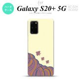 SC-52A SCG02 Galaxy S20+ 5G スマホケース ハードケース 波鳥 黄 メンズ レディース nk-s20p-1733