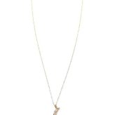 イニシャル ネックレス K18 ゴールド ダイヤモンド 0.01ct ペンダント アルファベット L ダイヤ 18金 レディース ジュエリー アクセサリー ギフト プレゼント
