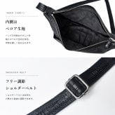 ボディバッグ クロコダイル メンズ 腹革 センター取り ワニ革 ショルダーバッグ スリングバッグ 斜め掛けバッグ マットブラック 牛革 本革 本物 大容量 ポーチ付き 長財布入る プレゼント ギフト 送料無料